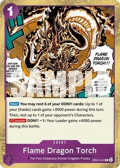 One Piece-Karte Flame Dragon Torch EB04-040