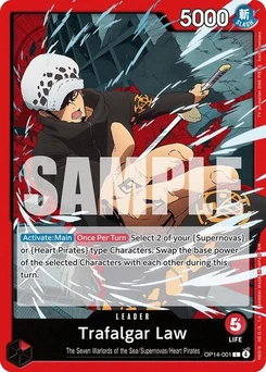 One Piece-Karte Trafalgar Law - OP14-001 OP14-001