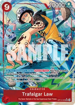 One Piece-Karte Trafalgar Law - OP14-009 (Alternate Art) OP14-009v2