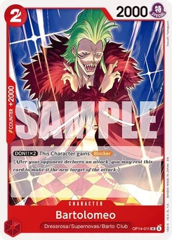 One Piece-Karte Bartolomeo OP14-011