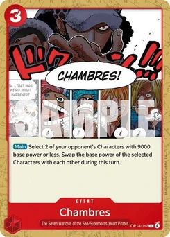 One Piece-Karte Chambres OP14-017