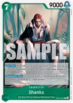 One Piece-Karte Shanks OP14-027