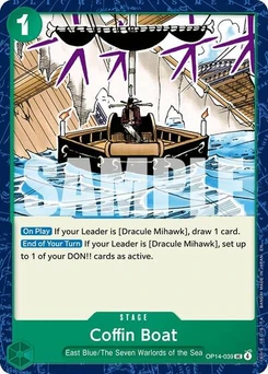 One Piece-Karte Coffin Boat OP14-039