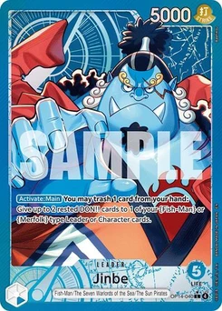 One Piece-Karte Jinbe - OP14-040 (Alternate Art) OP14-040v2