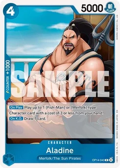 One Piece-Karte Aladine OP14-043
