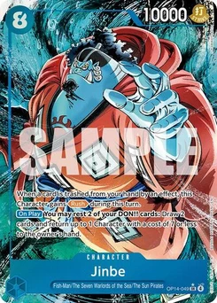 One Piece-Karte Jinbe - OP14-049 (Alternate Art) OP14-049v2