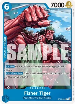 One Piece-Karte Fisher Tiger OP14-054