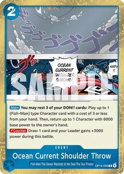 One Piece-Karte Ocean Current Shoulder Throw OP14-058