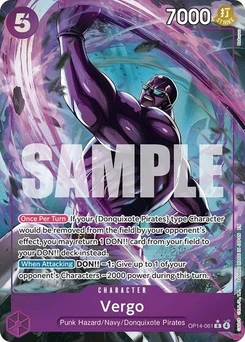 One Piece-Karte Vergo (Alternate Art) OP14-061v2