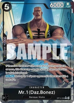 One Piece-Karte Mr.1 (Daz.Bonez) (Alternate Art) OP14-090