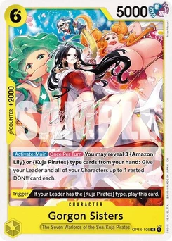 One Piece-Karte Gorgon Sisters OP14-105