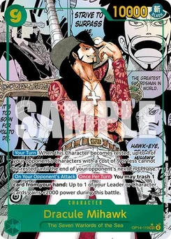 One Piece-Karte Dracule Mihawk (Manga) OP14-119