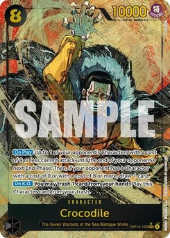 One Piece-Karte Crocodile - OP14-120 (Alternate Art) OP14-120v2