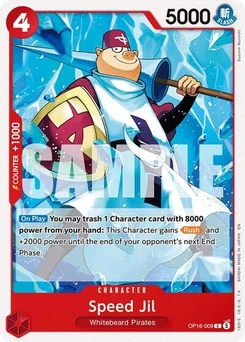 One Piece-Karte Speed Jil OP16-009