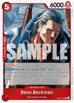One Piece-Karte Benn.Beckman OP16-012