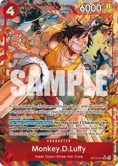 One Piece-Karte Monkey.D.Luffy (Alternate Art) OP16-015v2