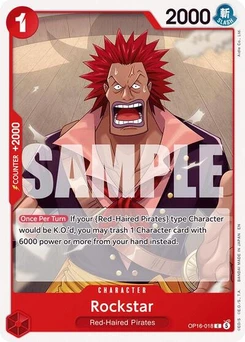 One Piece-Karte Rockstar OP16-018