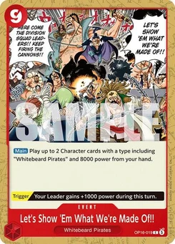 One Piece-Karte Let's Show 'Em What We're Made Of!! OP16-019