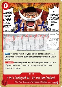 One Piece-Karte If You're Coming with Me...Kiss Your Lives Goodbye!! OP16-020