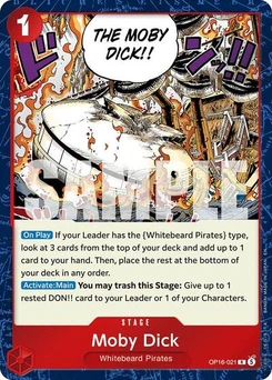 One Piece-Karte Moby Dick OP16-021