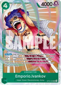 One Piece-Karte Emporio.Ivankov (026) OP16-026