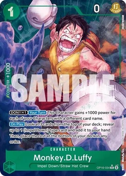 One Piece-Karte Monkey.D.Luffy (034) (Alternate Art) OP16-034v2