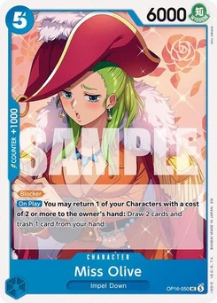 One Piece-Karte Miss Olive OP16-050