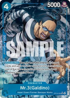 One Piece-Karte Mr.3(Galdino) (056) (Alternate Art) OP16-056v2