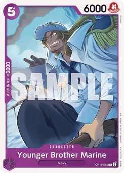 One Piece-Karte Younger Brother Marine OP16-062