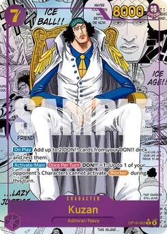 One Piece-Karte Kuzan (Manga) OP16-063v3