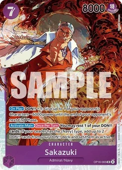 One Piece-Karte Sakazuki OP16-065