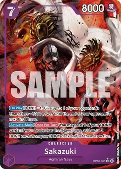 One Piece-Karte Sakazuki (Alternate Art) OP16-065v2