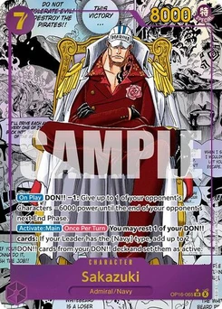 One Piece-Karte Sakazuki (Manga) OP16-065v3