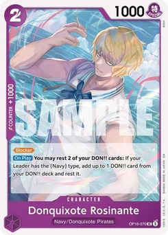 One Piece-Karte Donquixote Rosinante OP16-070