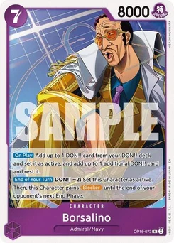 One Piece-Karte Borsalino OP16-073