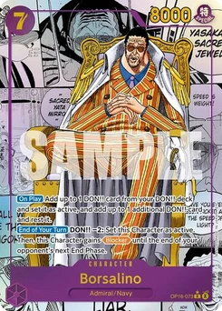 One Piece-Karte Borsalino (Manga) OP16-073v3