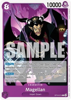 One Piece-Karte Magellan OP16-074