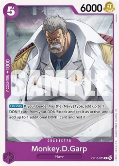 One Piece-Karte Monkey.D.Garp OP16-075