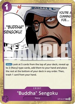 One Piece-Karte "Buddha" Sengoku OP16-077