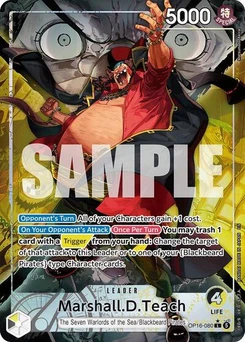 One Piece-Karte Marshall.D.Teach (080) (Alternate Art) OP16-080v2