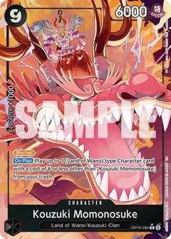 One Piece-Karte Kouzuki Momonosuke (085) (Alternate Art) OP16-085v2