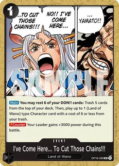 One Piece-Karte I've Come Here... To Cut Those Chains!!! OP16-099