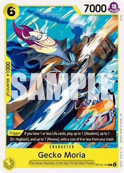 One Piece-Karte Gecko Moria OP16-105