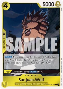 One Piece-Karte Sanjuan.Wolf OP16-106