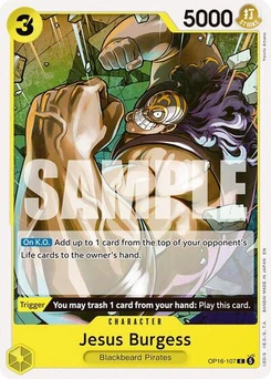 One Piece-Karte Jesus Burgess OP16-107