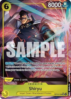 One Piece-Karte Shiryu (Full Art) OP16-108v2