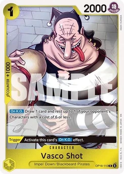 One Piece-Karte Vasco Shot OP16-110