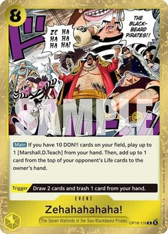 One Piece-Karte Zehahahahaha! OP16-116