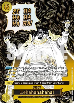 One Piece-Karte Zehahahahaha! (Alternate Art) OP16-116v2