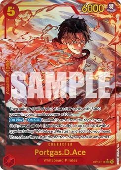 One Piece-Karte Portgas.D.Ace (118) (Alternate Art) OP16-118v2